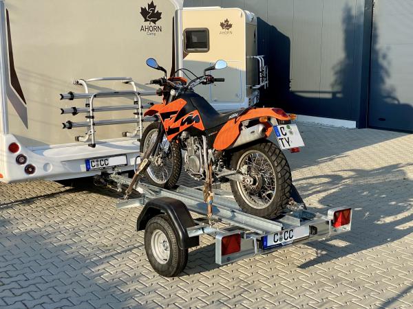 Motorrad und Moped-Anhänger PM1 mit Rampe